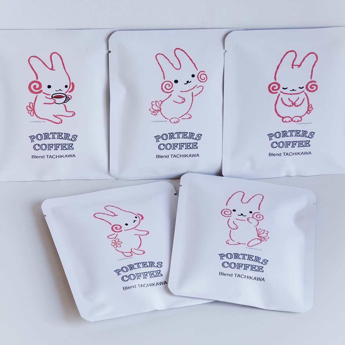Drip Bag Coffee (Set of 5) – Blend Tachikawa “Kururin” Package
